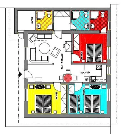 Apartmanovy Dom 펜션 Liptovský Ján
