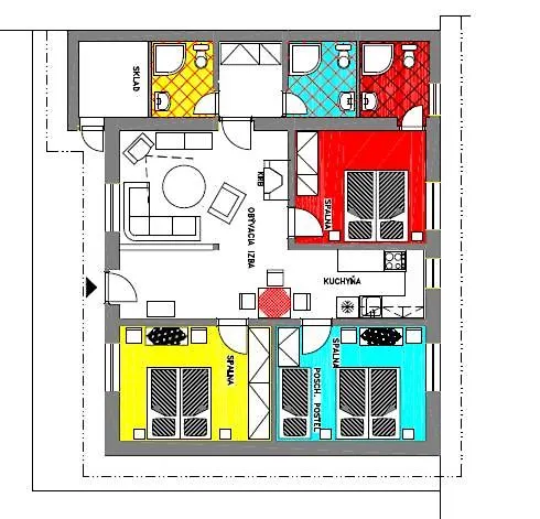 Apartmanovy Dom 別荘 Liptovský Ján